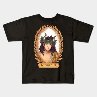 Dionysus Greek God Classic Version Greek Mythology Kids T-Shirt